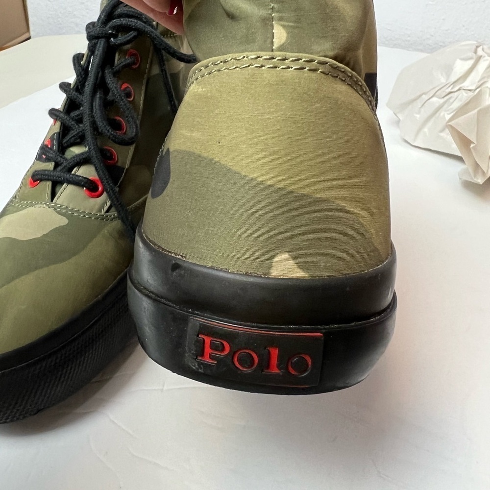 Polo Ralph Lauren Bryn Camo High-Top Trainer Size 9 - Picture 9 of 13